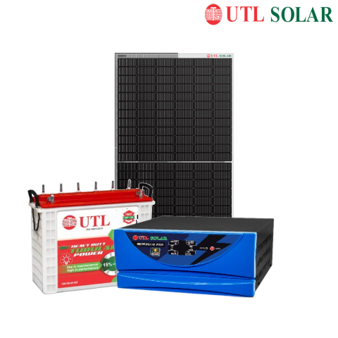 UTL Off Grid Combo Sun plus Pro 1100va 12V MPPT Inverter With 540W Mono Panel 150Ah Battery